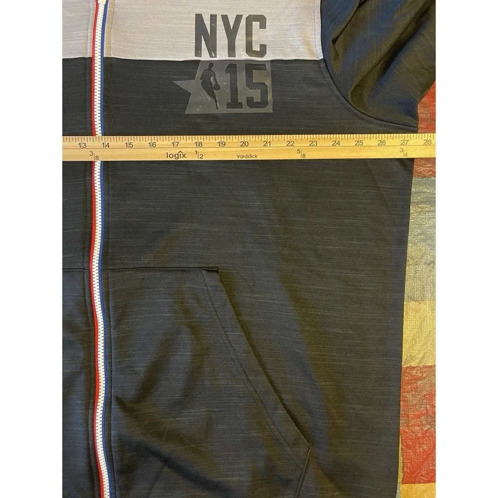Men's 2XL NWOT Brooklyn Nets Adidas 2015 All Star Full Zip Hoodie